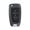 KEYDIY universal wired folding remote key B25-3 buttons  style for Hyundai Verna   black
