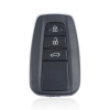 KEYDIY Universal Smart Wireless Foldable Remote Key - TB36-3 Buttons Camry Style Straight Model Black