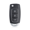 KEYDIY Universal Folding Wired Remote Key B28-3 Buttons  Hyundai Style  Straight Plate Design