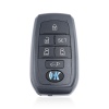 KEYDIY Universal Smart Wireless Foldable Remote Key - TB01-6 Buttons Toyota Style Straight Model - Black