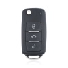 KEYDIY Universal Intelligent Wireless  Foldable Remote Key - ZB202-3 Buttons Volkswagen Style Black
