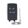 KEYDIY Universal  Intelligent Wireless Folding Remote Key ZB24-5 Red Buttons Land Rover Style Straight Model