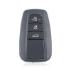 KEYDIY Universal Intelligent Wireless Foldable Remote Key ZB36-3 Buttons Toyota Style Straight Design, Black.