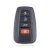 KEYDIY Universal Intelligent Wireless Foldable Remote Key ZB36-3+1 Red Horn Buttons Toyota Style  Straight Model.