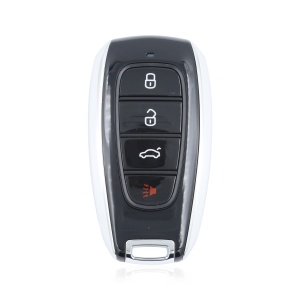 EYDIY Universal Intelligent Foldable Remote Key ZB41-4 Red Horn Buttons Subaru Style with Illuminated Edges