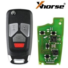 XHORSE Panda Series Wired Folding Remote Key - 4 Buttons XKAU02EN