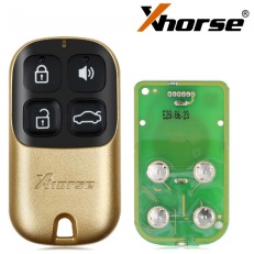 Xhores Gold Wired Remote Key XKXH02EN - Universal Split Shell Design