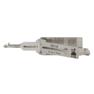 Lishi NE71R Dual Function Tool - Flat Milling with Dual Tracks