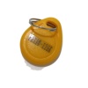 RFID Keychain Tag 125KHz - Rewritable F8268 Inductive Keychain -Yellow
